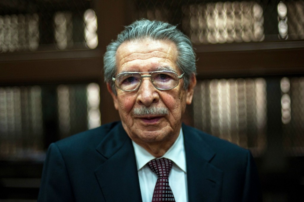 O ex-ditador guatemalteco Ríos Montt (Foto: AFP)