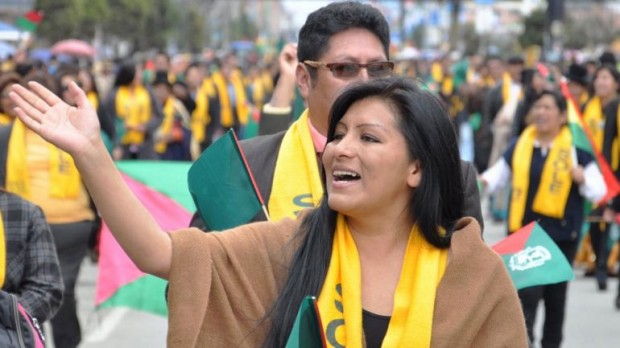 A prefeita eleita de El Alto, Soledad Chapetón (Foto: La Razón)