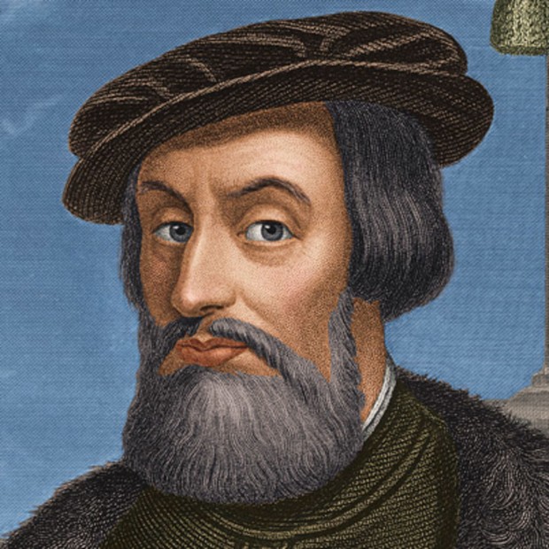 O conquistador espanhol Hernán Cortés (1485-1547)